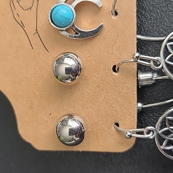 Boho style earrings six pack - Picture 5 of 7